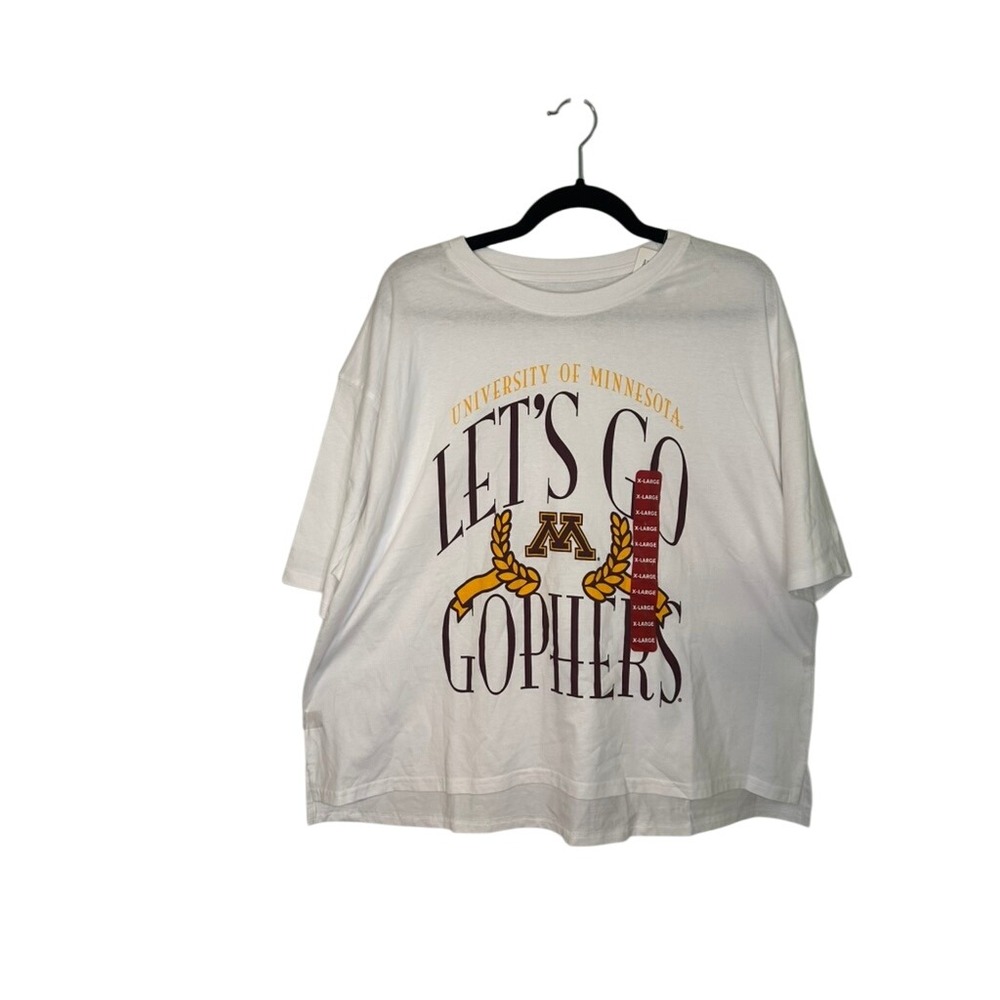 University of Minnesota‎ Gophers Champion XL T-Shirt White Menswear Top NWT